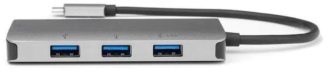 Alt view image 10 of 11 - Rocstor Premium USB-C Hub with USB-A, Gigabit Ethernet & USB-C 100W PD - USB 3.0 Type C - External - 4 USB Port(s) - 1 Network (RJ-45) Port(s) - 3 USB 3.0 Port(s) - PC, Mac, Linux, Android, Chrome OS