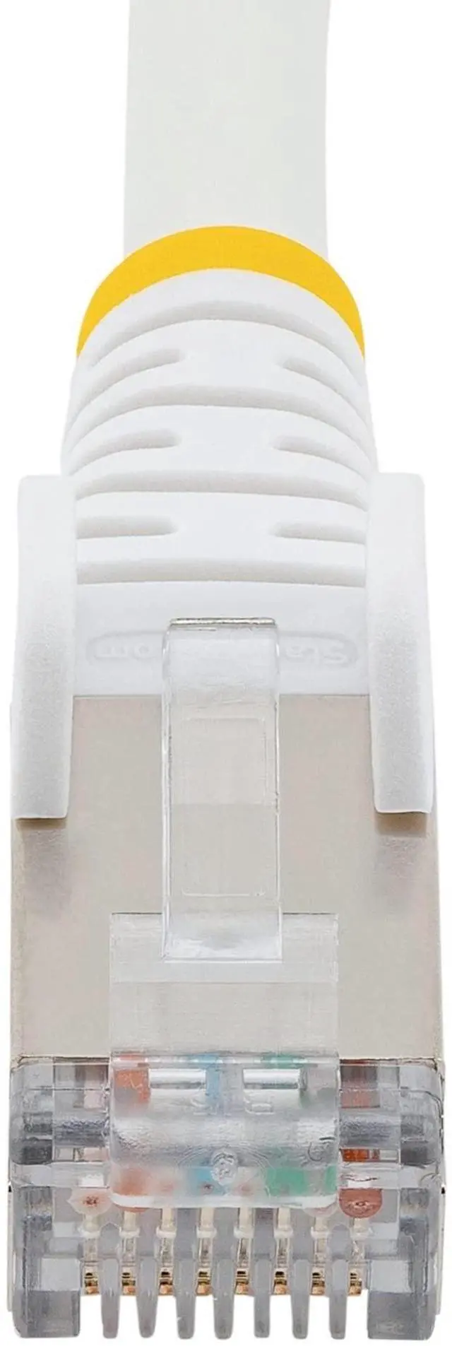 Alt view image 4 of 5 - StarTech 25ft CAT6a Ethernet Cable White Low Smoke Zero Halogen LSZH 10 GbE 100W PoE S/FTP Snagless RJ-45 Network Patch Cord NLWH25FCAT6APATCH
