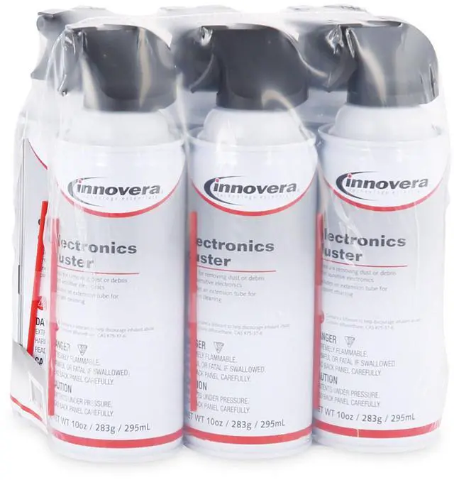 Alt view image 3 of 8 - Compressed Air Duster Cleaner, 10 oz Can, 6/Pack 10016