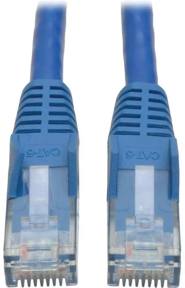 Alt view image 2 of 10 - Tripp Lite N201-008-BL Premium Cat6 Gigabit Snagless Molded Utp Patch Cable, 24 Awg, 550 Mhz/1 Gbps (Rj45 M/M) , Blue, 8 Ft. - Patch Cable - Rj-45 (M) To Rj-45 (M) - 8 Ft - Utp - Cat 6 - Ieee 802.3Ab