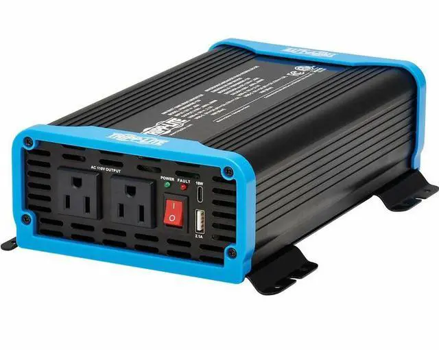 Main image of Tripp Lite 2-Outlet 600W Light-Duty Compact Power Inverter PINV600SW120