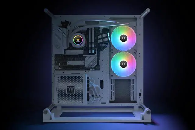 Alt view image 12 of 12 - Thermaltake TH280 V2 ARGB Snow CL-W377-PL14SW-A Liquid / Water Cooling
