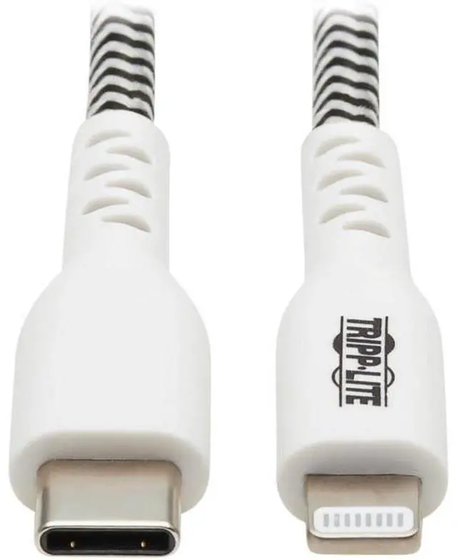Alt view image 9 of 14 - Tripp Lite M102-003-HD-SL Lightning-USB-C Data Transfer Cable