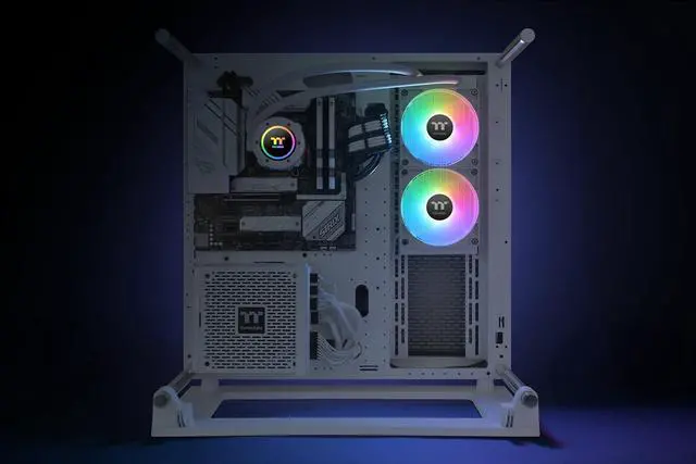 Alt view image 13 of 13 - Thermaltake TH240 V2 ARGB Snow CL-W364-PL12SW-A All-In-One Liquid Cooler