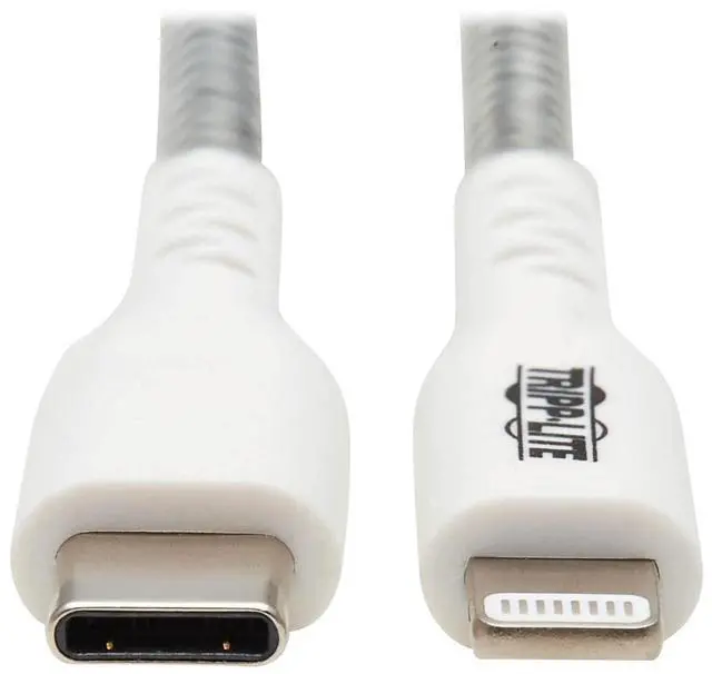 Alt view image 12 of 14 - Tripp Lite M102-003-HD-SL Lightning-USB-C Data Transfer Cable