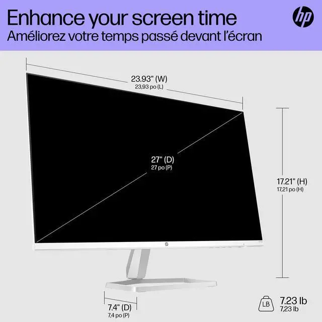 Alt view image 20 of 20 - HP Series 5 27 inch FHD Monitor with Speakers - 527sa 27" FHD (1920 x 1080)