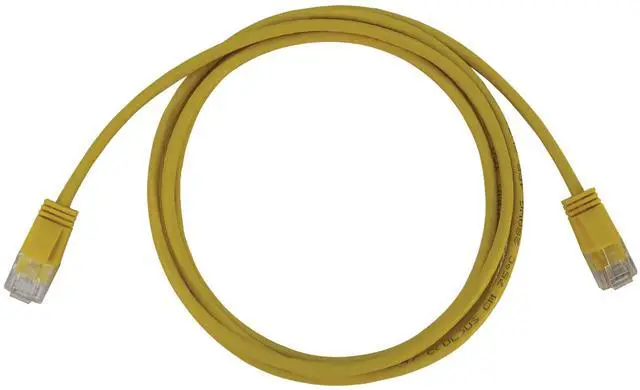 Alt view image 9 of 11 - Tripp Lite Cat6a 10G Snagless Molded Slim UTP Ethernet Cable (RJ45 M/M), PoE, Yellow, 6 ft. (1.8 m) - 6 ft Category 6a Network Cable for Network Device, Server, Switch, Router, Hub, Printer, Computer,