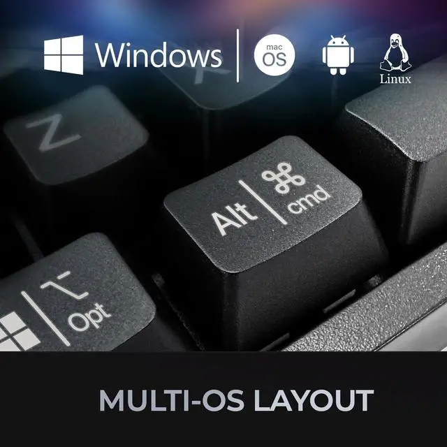 Alt view image 2 of 7 - Adesso Multi-OS Mechanical Keyboard With CoPilot AI Hotkey