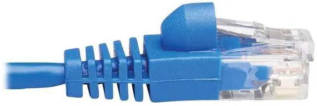 Alt view image 18 of 18 - Tripp Lite Cat6a 10G Snagless Molded Slim Utp Network Patch Cable (M/M) Blue 10 Ft.
