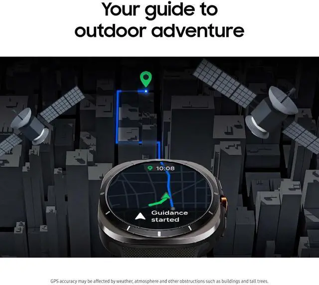 Alt view image 14 of 20 - Samsung Galaxy Watch Ultra, 47mm, Titanium Silver - Heart Rate Monitor, Accelerometer, Barometer, Gyro Sensor, Light Sensor, ECG Sensor, Bioelectrical Impedance Analysis (BIA) Sensor, Pulse Oximeter S