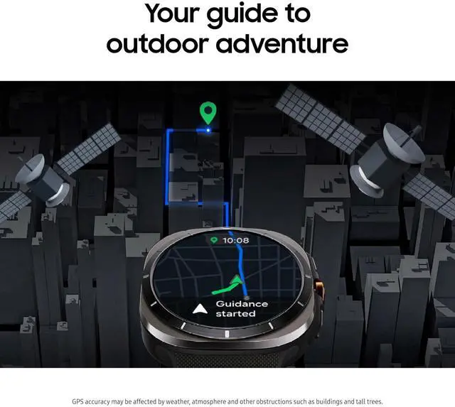 Alt view image 13 of 13 - Samsung Galaxy Watch Ultra 47mm Wi-Fi + LTE (L705U) Titanium White/Marine White