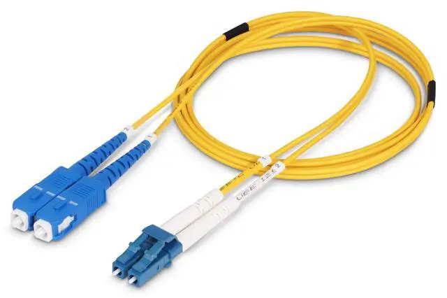 Alt view image 7 of 7 - StarTech 1m 3.3ft LC to SC UPC OS2 Single Mode Duplex Fiber Optic Cable 9/125 100G Low Insertion Loss LSZH Fiber Jumper Cord