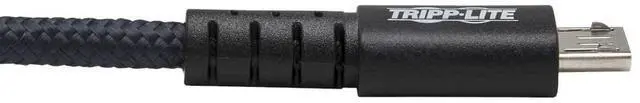Alt view image 12 of 13 - Tripp Lite U050-006-GY-MAX Heavy-Duty USB-A to USB Micro-B Cable - M/M, USB 2.0, UHMWPE and Aramid Fibers, Gray, 6 ft. (1.8 m)