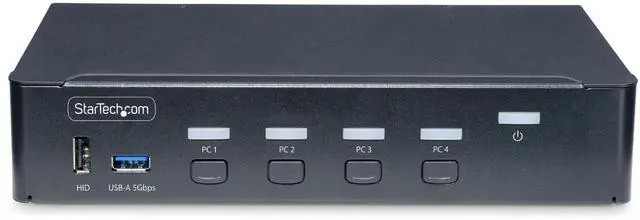 Alt view image 15 of 17 - StarTech 4-Port DisplayPort KVM Switch Single 4K 60Hz Monitor 6x USB Ports Hotkey & Push-Button Switching TAA Compliant P4AD122KVMSWITCH