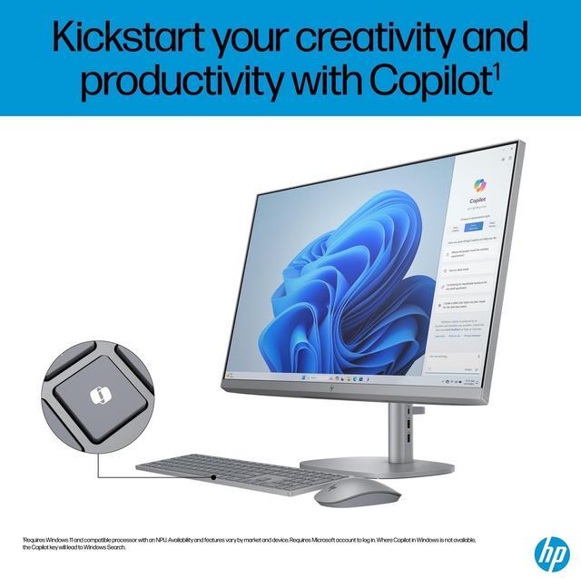 Alt view image 17 of 19 - HP OmniStudio X 27" FHD Touch Screen All-in-One Desktop Intel Core U7-155H 16GB RAM 1TB SSD Meteor Silver