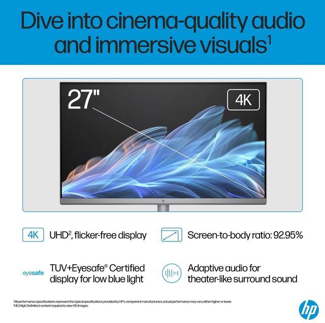 Alt view image 19 of 19 - HP OmniStudio X 27" FHD Touch Screen All-in-One Desktop Intel Core U7-155H 16GB RAM 1TB SSD Meteor Silver