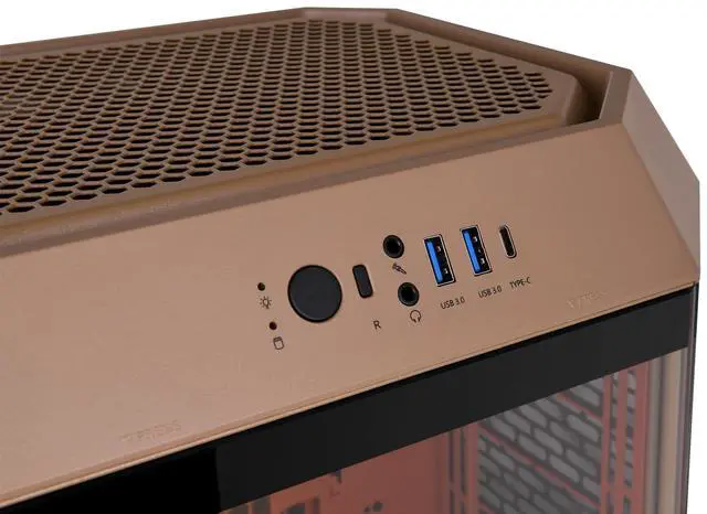 Alt view image 12 of 13 - Thermaltake Tower 300 Gravel Sand Micro-ATX Case; 2x140mm CT Fan Included; Support Up to 420mm Radiator; Optional Chassis Stand Kit Allows Horizontal Display; CA-1Y4-00SGWN-00