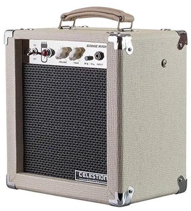 Alt view image 8 of 15 - Monoprice 5-Watt 1x8 Guitar Combo Tube Amplifier - Tan / Beige with Celestion Super 8in Speaker, 12AX7 Preamp, For All Electric Guitars