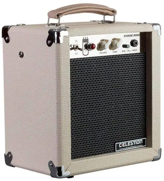 Alt view image 11 of 15 - Monoprice 5-Watt 1x8 Guitar Combo Tube Amplifier - Tan / Beige with Celestion Super 8in Speaker, 12AX7 Preamp, For All Electric Guitars