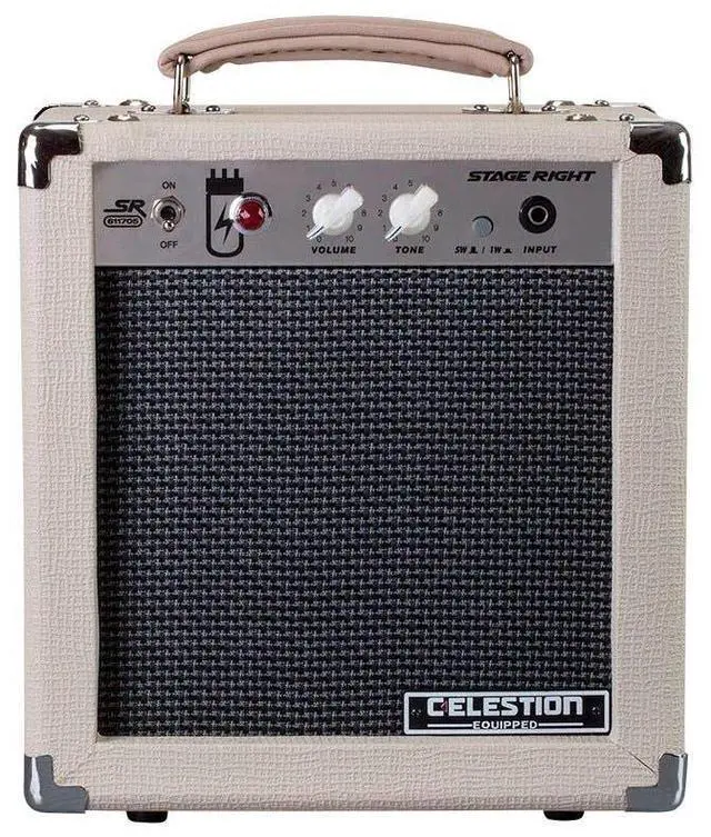 Alt view image 12 of 15 - Monoprice 5-Watt 1x8 Guitar Combo Tube Amplifier - Tan / Beige with Celestion Super 8in Speaker, 12AX7 Preamp, For All Electric Guitars