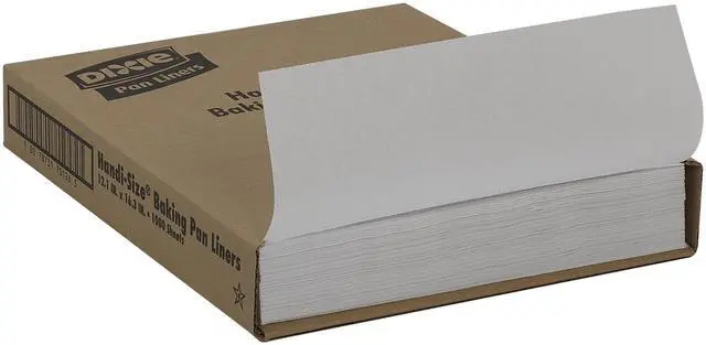 Alt view image 4 of 7 - Dixie grease-Proof Non-Stick Pan Liner by gP PRO (georgia-Pacific), White, HS1000, 16.38 Length x 12.19" Width, (case of 1,000)