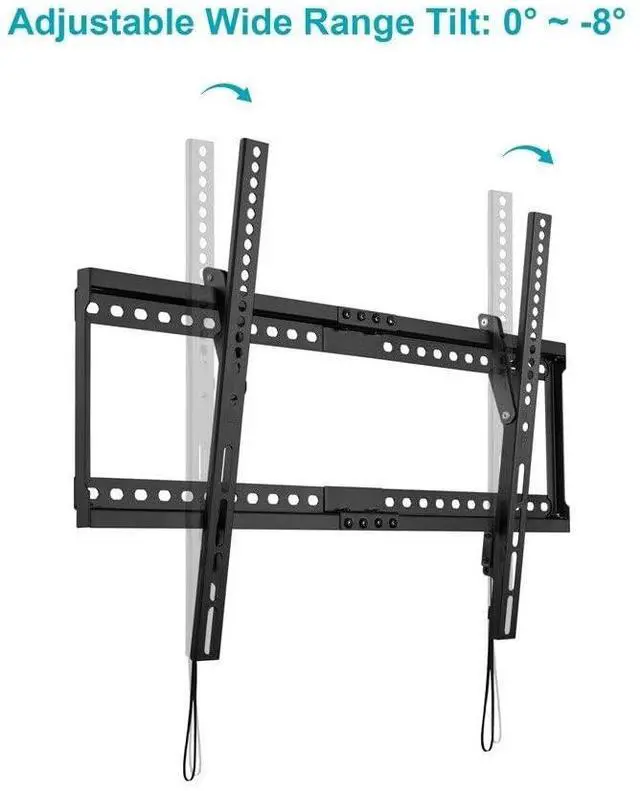 Alt view image 20 of 20 - Monoprice Commercial Tilt TV Wall Mount Bracket For 32" To 55" TVs up to 165lbs, Max VESA 400x400, UL Certified