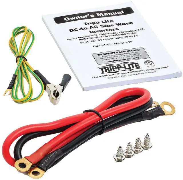 Alt view image 9 of 11 - Tripp Lite 1500W Compact Power Inverter - 3x 5-15R, USB Charging, Pure Sine Wave
