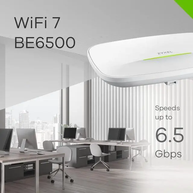 Alt view image 2 of 7 - Zyxel BE6500 4-Stream WiFi 7 Dual-Radio NebulaFlex Pro Access Point WBE510D