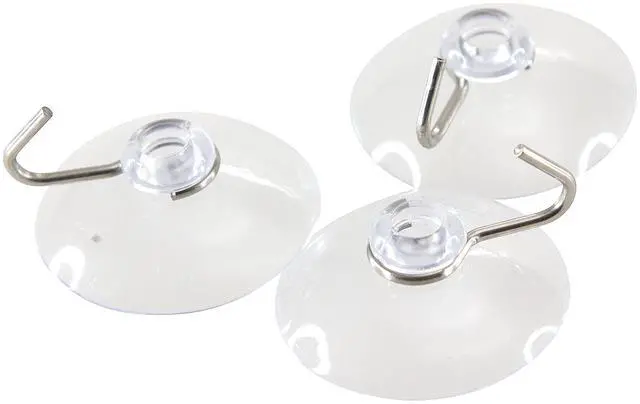 Alt view image 13 of 16 - Baumgartens Suction Cups w/ Hook 1-3/4" Diameter 50/BX Clear DG4001