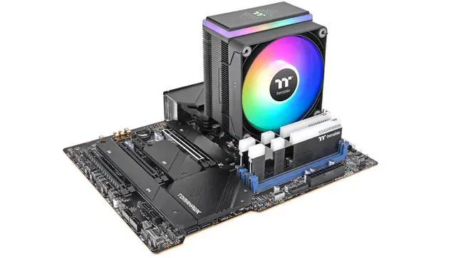 Alt view image 10 of 11 - Thermaltake ASTRIA 400 ARGB Lighting CPU Cooler CLP120CA12SWA