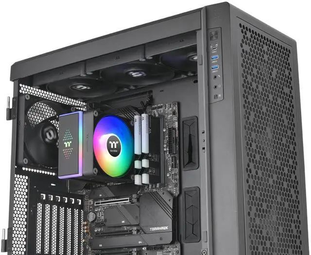Alt view image 11 of 11 - Thermaltake ASTRIA 400 ARGB Lighting CPU Cooler CLP120CA12SWA