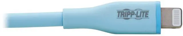 Alt view image 5 of 7 - Tripp Lite Safe-IT USB-A to Lightning Charge Cable for iPhone & iPad, Male-to-Male Cable, MFi Certified, Light Blue, 3 Feet / 0.9 Meters, 2-Year Warranty Modle M100AB-003-S-LB