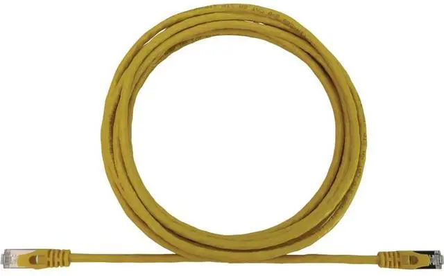 Alt view image 6 of 9 - Tripp Lite Cat6a 10G Snagless Shielded Slim STP Ethernet Cable (RJ45 M/M), PoE, Yellow, 10 ft. (3.1 m) - 10 ft Category 6a Network Cable for Network Device, Server, Switch, Router, Hub, Printer, Compu