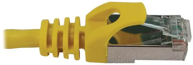 Alt view image 9 of 9 - Tripp Lite Cat6a 10G Snagless Shielded Slim STP Ethernet Cable (RJ45 M/M), PoE, Yellow, 10 ft. (3.1 m) - 10 ft Category 6a Network Cable for Network Device, Server, Switch, Router, Hub, Printer, Compu
