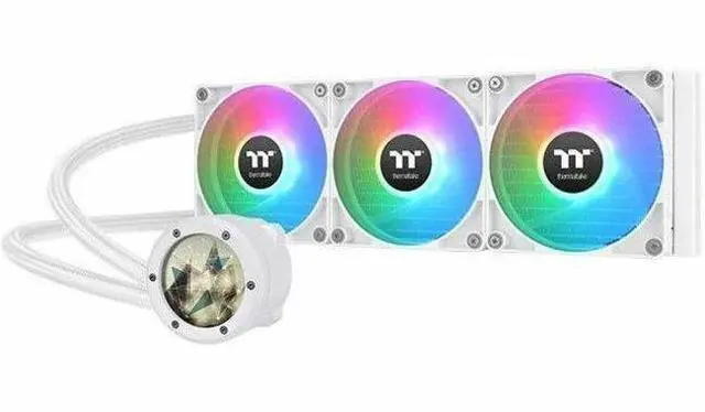 Alt view image 3 of 8 - Thermaltake TH360 V2 Ultra ARGB Snow CL-W405-PL12SW-A Liquid / Water Cooling