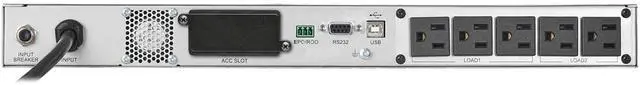 Alt view image 14 of 14 - TRIPP LITE 120V 1500VA 1440W Double-Conversion UPS - 5
Outlets, Card Slot, LCD, USB, DB9, 1U Rack