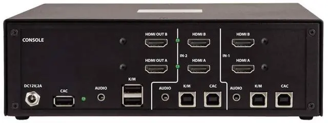 Alt view image 18 of 20 - Tripp Lite 2-Port Dual-Monitor Secure KVM Switch B002AUH2AC2