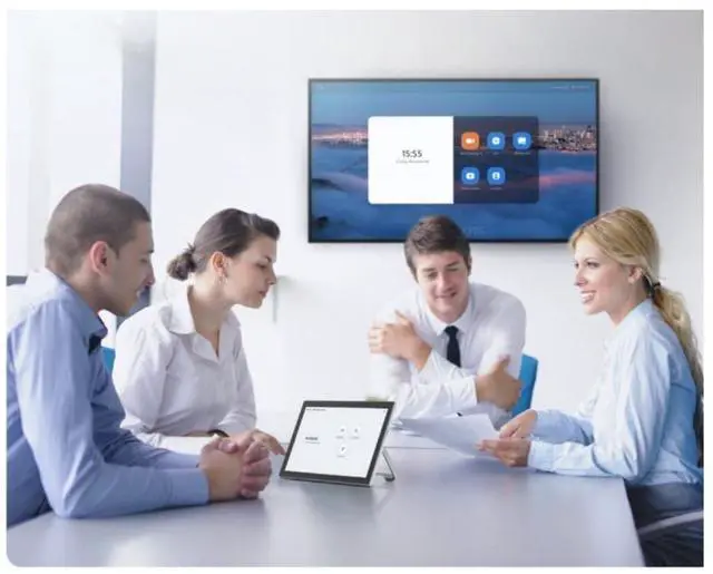 Alt view image 13 of 13 - ROCWARE RT10 Ultra Thin Smart Touch Terminal Controller - For Video Conferencing, Meeting Room - 1920 x 1200 Video (Live) - 60 fps - 1 x Network (RJ-45) - USB - Gigabit Ethernet - Wireless LAN