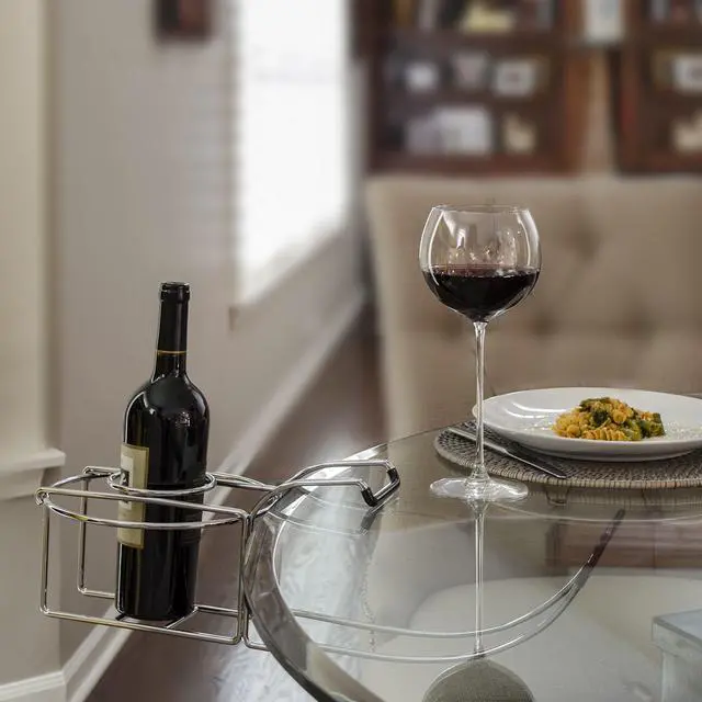 Alt view image 9 of 11 - C-Line Wine By Your Side Steel Frame/Red Wine Adapter/Ice Bucket 161.06" cu Stainless Steel