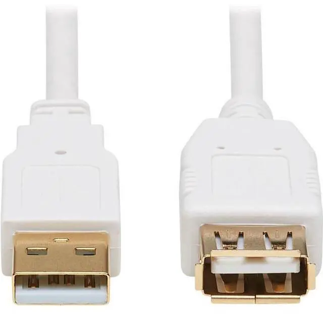 Alt view image 5 of 9 - Tripp Lite U024AB-003-WH 3 ft. White Safe-IT USB-A Antibacterial Extension Cable (M/F), USB 2.0, White, 3 ft. (0.91 m)
