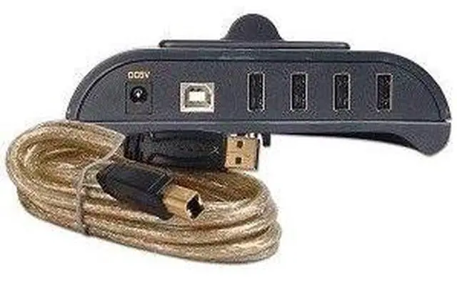 Alt view image 3 of 3 - GoldX GXSU-104 PowerCore 4-port USB Hub