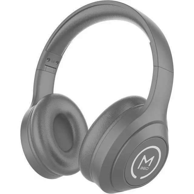 Alt view image 7 of 10 - Morpheus 360 Comfort Plus Wireless Over-Ear Headphones - Bluetooth Headset with Microphone - 10H Playtime - HP6500G (Grey)
