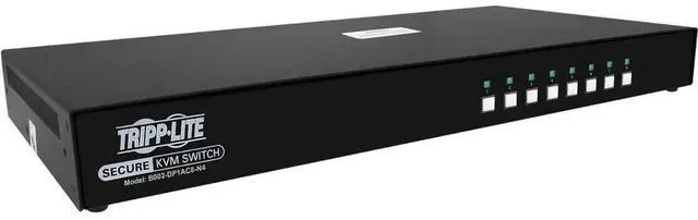 Alt view image 8 of 11 - Tripp Lite Secure Kvm Switch 8-port Single Head Displayport To Displayport 4k Niap Pp4 Secure KVM Switch