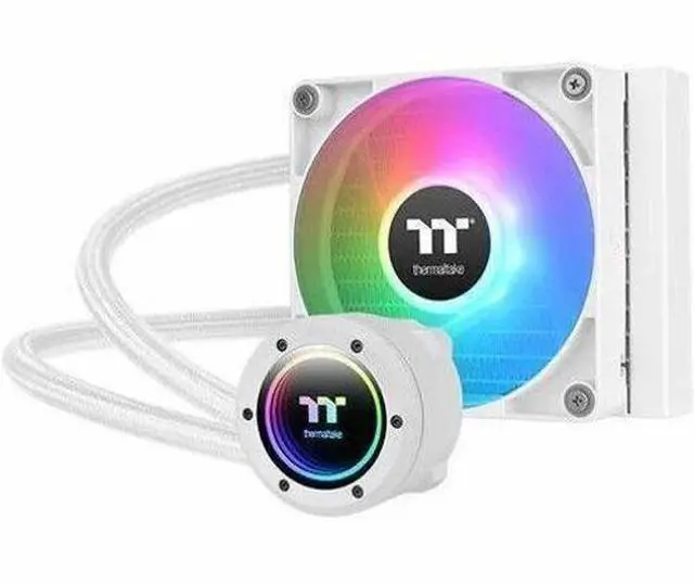 Alt view image 10 of 13 - Thermaltake TH120 V2 ARGB Snow CL-W363-PL12SW-A All-In-One Liquid Cooler