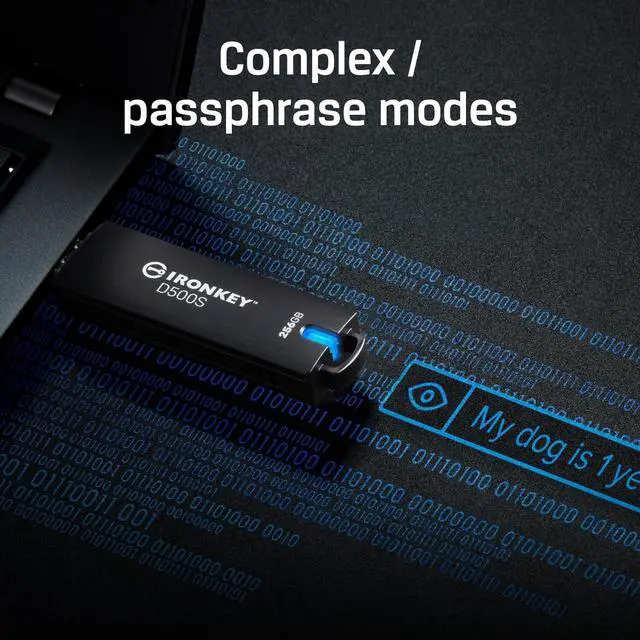 Alt view image 12 of 15 - IronKey D500S 32GB USB 3.2 Gen 1 Type A Flash Drive IKD500S32GB