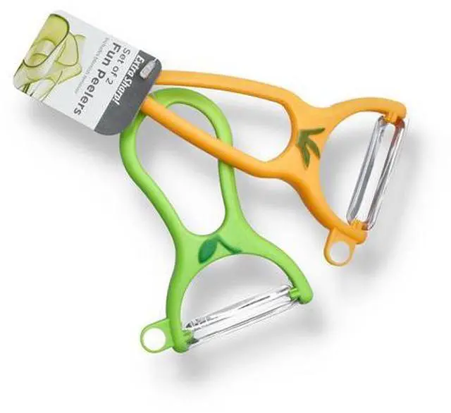 Alt view image 2 of 2 - Progressive Set of 2 Fun Vegetable & Fruit Peeler Slicer Extra Sharp (Assorted Colors)