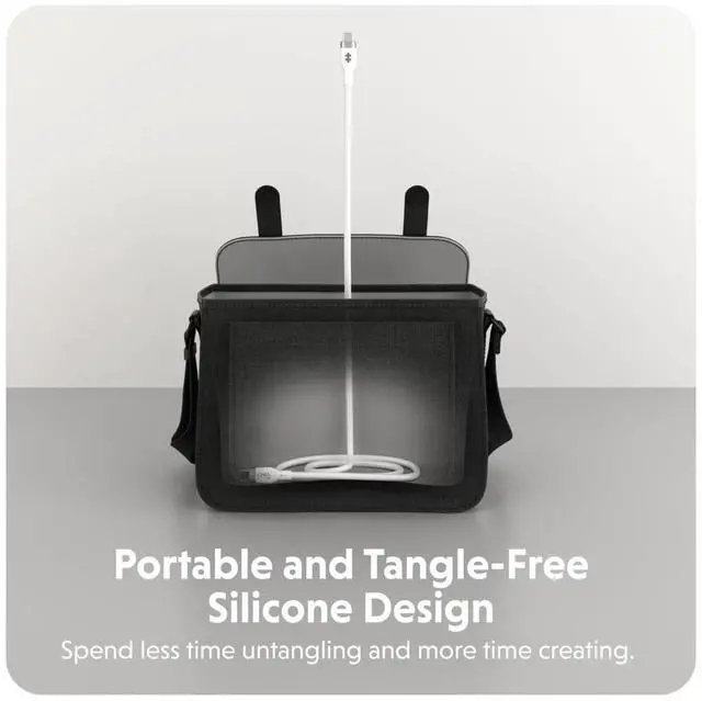 Alt view image 5 of 8 - Targus HyperJuice 240W Silicone USB-C to USB-C Cable (6ft/2m), White HJ4002WHGL