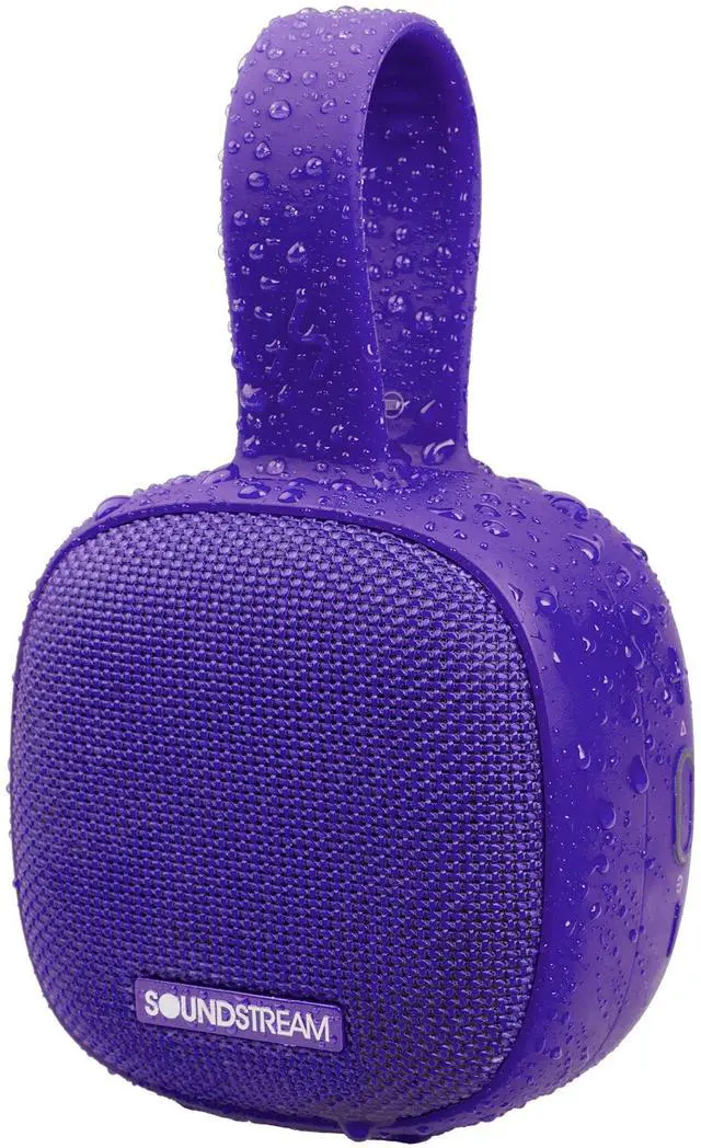Alt view image 8 of 11 - Soundstream H2GO Bluetooth Speaker H2S-PR - Purple