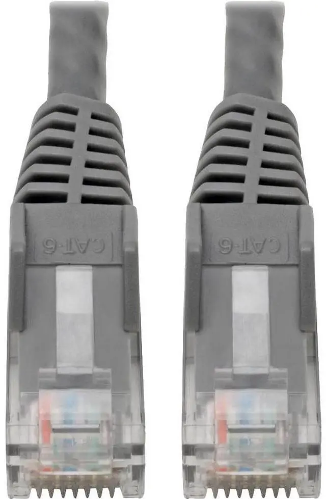 Alt view image 10 of 18 - Tripp Lite N201-06N-GY Premium Cat6 Gigabit Snagless Molded Utp Patch Cable, 24 Awg, 550 Mhz/1 Gbps (Rj45 M/M) , Gray, 6 In. - Patch Cable - Rj-45 (M) To Rj-45 (M) - 5.9 In - Utp - Cat 6 - Ieee 802.3