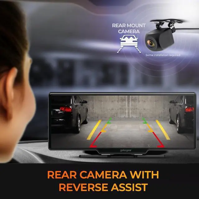 Alt view image 14 of 15 - GekoGear Orbit C120 10.26" Infotainment Display w Dash and Backup Cam